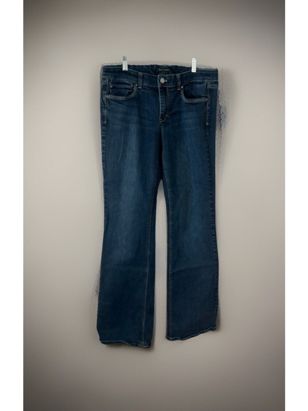 White House Black Market Blanc Boot Leg Jeans Size 10 R Blue denim jean pants
